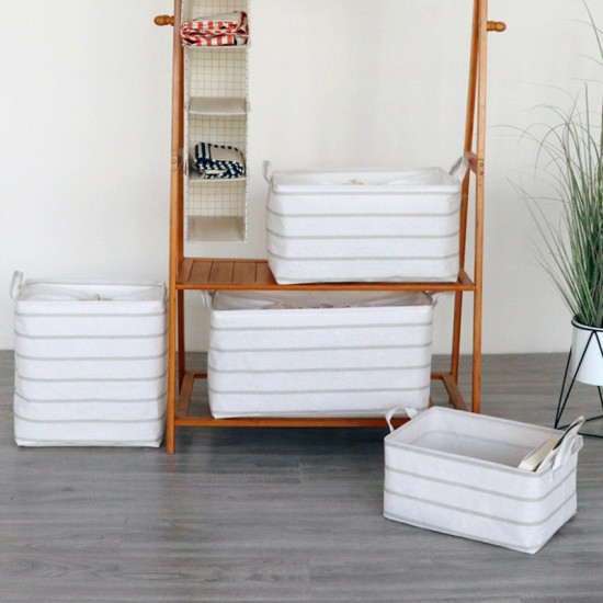 Tianshan cotton and linen simple Nordic storage box, large-capacity foldable clothing and toy storage basket, drawstring storage box Tianshan cotton and linen simple Nordic storage box, large-capacity foldable clothing and toy storage basket, drawstring storage box