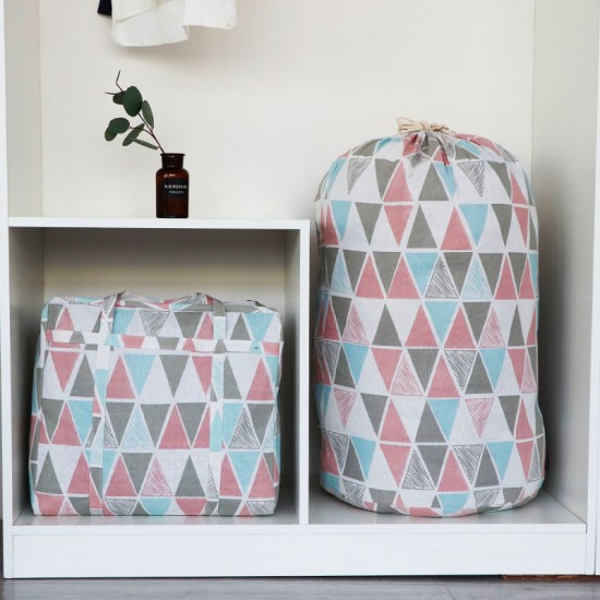 Tianshan cotton and linen large quilt drawstring storage bag, quilt and clothing organizer, large-capacity moving packing bag Tianshan cotton and linen large quilt drawstring storage bag, quilt and clothing organizer, large-capacity moving packing bag