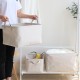 Japanese canvas thickened storage box, foldable clothing, cotton and linen fabric drawstring storage box Nordic Home Furnishings Japanese canvas thickened storage box, foldable clothing, cotton and linen fabric drawstring storage box Nordic Home Furnishings