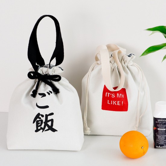 Japanese-style insulated lunch box, aluminum foil, cooler picnic bag, thickened cotton and linen student lunch tote bag with logo Japanese-style insulated lunch box, aluminum foil, cooler picnic bag, thickened cotton and linen student lunch tote bag with logo
