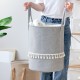 Simple, Tianshan cotton and linen laundry bin, large, thickened, foldable, portable toy, snack, and miscellaneous storage basket. Simple, Tianshan cotton and linen laundry bin, large, thickened, foldable, portable toy, snack, and miscellaneous storage basket.