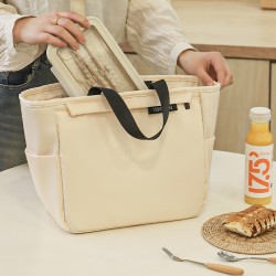 Japanese-style thickened canvas quilt storage bag, clothing storage and organization bag for home use Large-capacity storage bag