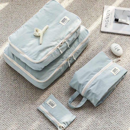 Pure Time carefully selected nylon water-repellent travel storage bag, suitcase sundries compartment, and cosmetics storage bag. Pure Time carefully selected nylon water-repellent travel storage bag, suitcase sundries compartment, and cosmetics storage bag.
