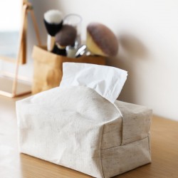 Tianshan cotton and linen tissue box, simple waterproof desktop tissue drawer, creative and stylish hanging household tissue holder