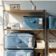 Japanese-Style Fabric Storage Box, Foldable Clothes and Quilt Storage Box with Window, Large-Capacity Drawstring Storage Basket Japanese-Style Fabric Storage Box, Foldable Clothes and Quilt Storage Box with Window, Large-Capacity Drawstring Storage Basket