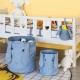 Simple children's toy storage bin, pure cotton canvas, large-capacity fabric sundries storage basket, baby toy storage bag Simple children's toy storage bin, pure cotton canvas, large-capacity fabric sundries storage basket, baby toy storage bag