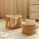 Cylinder household storage basket for clothes and sundries, large-capacity waterproof and moisture-proof, portable plush toy storage basket