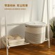Simple, simple household cotton linen bin with lid, attractive laundry basket, plush toy storage bin, large capacity. Simple, simple household cotton linen bin with lid, attractive laundry basket, plush toy storage bin, large capacity.