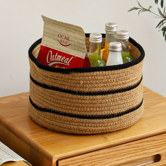Factory-direct household cotton storage basket, multifunctional storage basket for toys, snacks, and sundries, large-capacity laundry basket