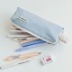 Simple Japanese-style student-style large-capacity double-layer macaron pencil case, multifunctional waterproof nylon portable stationery bag Simple Japanese-style student-style large-capacity double-layer macaron pencil case, multifunctional waterproof nylon portable stationery bag