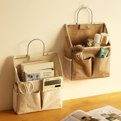 Cloth Yimen Back Storage Hanging Bag, Wall-Mounted Storage Basket, Large Capacity, Multifunctional Household Storage Basket