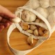 Mesh breathable wall-mounted storage bag for ginger and garlic, cotton and linen thickened mesh bag, large-capacity kitchen fruit and vegetable moisture-proof hanging bag Mesh breathable wall-mounted storage bag for ginger and garlic, cotton and linen thickened mesh bag, large-capacity kitchen fruit and vegetable moisture-proof hanging bag