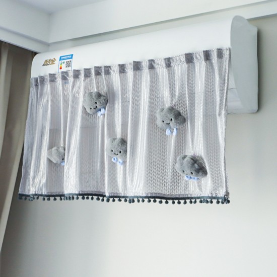 Herringbone yarn air conditioner windscreen, home use for postpartum care, baby bedroom, air conditioner air curtain, dust cover decoration Herringbone yarn air conditioner windscreen, home use for postpartum care, baby bedroom, air conditioner air curtain, dust cover decoration
