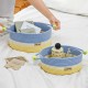 Macaron portable thickened cotton yarn bedroom clothes storage basket, living room toy storage basket, snack and sundry storage basket. Macaron portable thickened cotton yarn bedroom clothes storage basket, living room toy storage basket, snack and sundry storage basket.