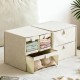 Tianshan cotton and linen wardrobe underwear and bra storage box Large-capacity, foldable household drawer-style storage box Tianshan cotton and linen wardrobe underwear and bra storage box Large-capacity, foldable household drawer-style storage box