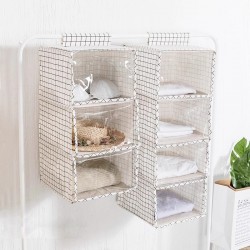 Garbage bag storage bag, mesh hanging bag for student dorm rooms, large-capacity storage bag for sundries