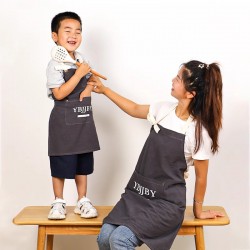 Factory-direct washed cotton breathable fabric for kitchens, adults, children, and parents, aprons, sleeves, and florist work clothes