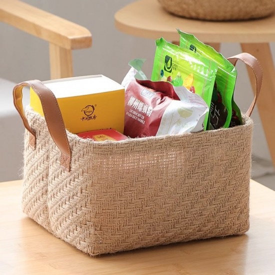 Tianshan cotton and linen wardrobe drawer storage box with compartmentalized clothing and pants storage Small storage baskets for household storage boxes Tianshan cotton and linen wardrobe drawer storage box with compartmentalized clothing and pants storage Small storage baskets for household storage boxes