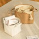 Cylinder household storage basket for clothes and sundries, large-capacity waterproof and moisture-proof, portable plush toy storage basket