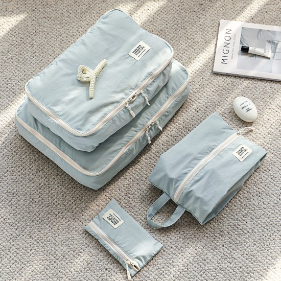 Clothes and shoes travel storage bag set, waterproof cosmetic bag, suitcase clothing divider, underwear storage bag