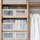 Japanese-Style Tianshan Cotton and Linen Storage Boxes with Folding Window and Wardrobe Drawer Storage boxes for toys, clothes, and other miscellaneous items. Japanese-Style Tianshan Cotton and Linen Storage Boxes with Folding Window and Wardrobe Drawer Storage boxes for toys, clothes, and other miscellaneous items.