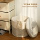 Simple, simple household cotton linen bin with lid, attractive laundry basket, plush toy storage bin, large capacity. Simple, simple household cotton linen bin with lid, attractive laundry basket, plush toy storage bin, large capacity.