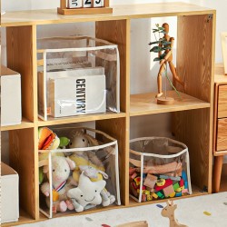 Pure Time carefully selected transparent children's toy storage basket, plush doll, and building block storage box for home use.