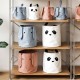 Simple children's toy storage bin, pure cotton canvas, large-capacity fabric sundries storage basket, baby toy storage bag Simple children's toy storage bin, pure cotton canvas, large-capacity fabric sundries storage basket, baby toy storage bag